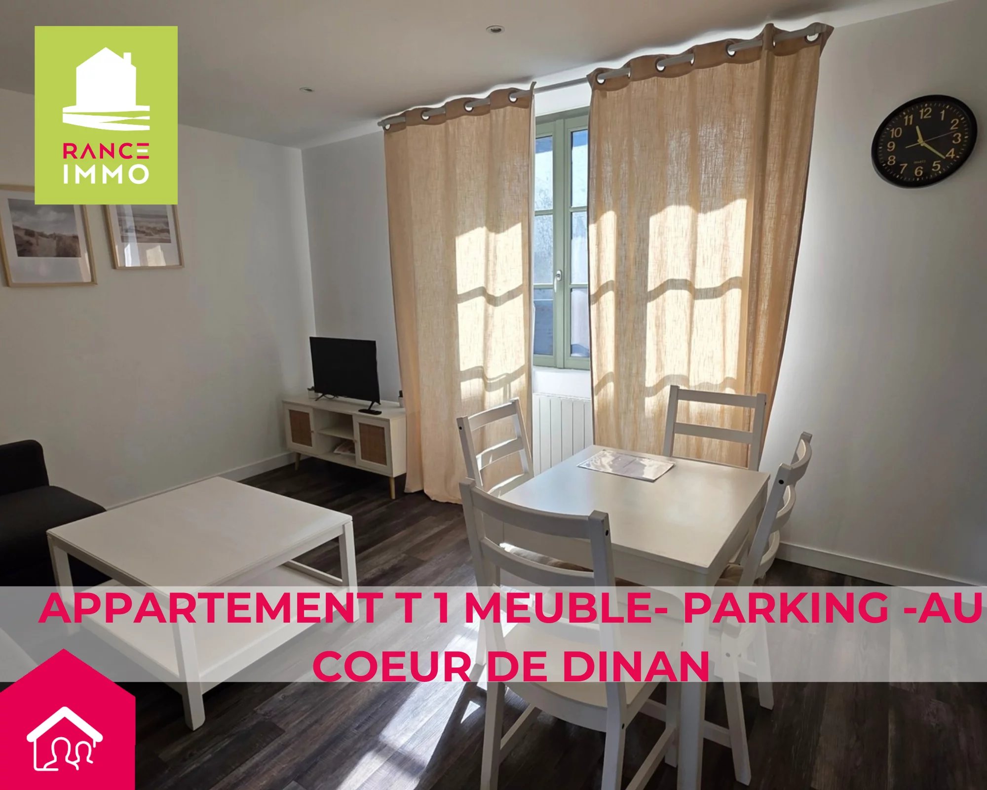 APPARTEMENT T1 -PARKING  – CENTRE DINAN EN EXCLUSIVITE-