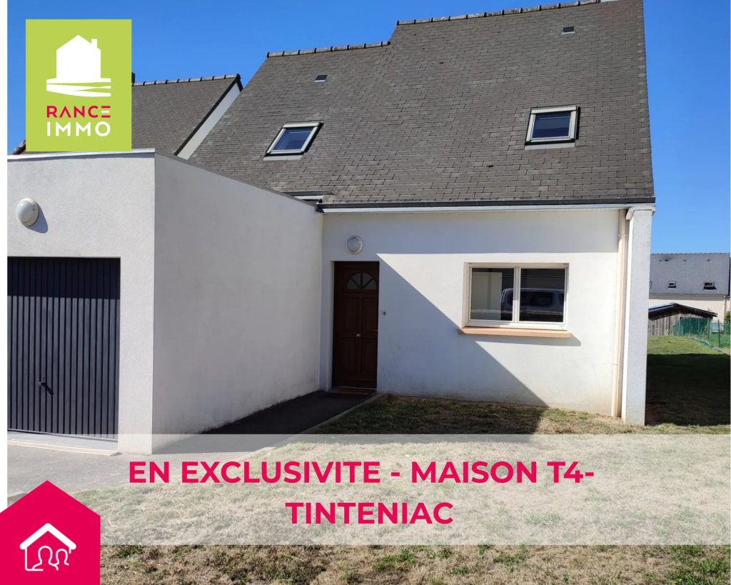 EN EXCLUSIVITE – MAISON T4 – TINTENIAC-