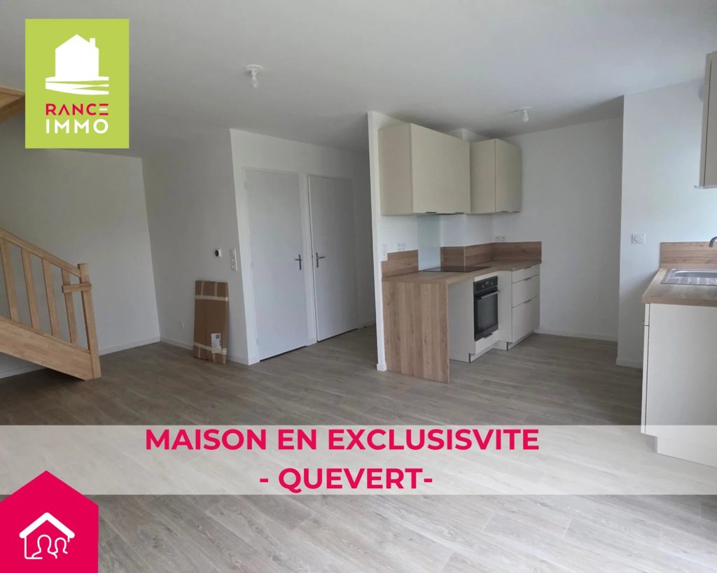 MAISON T3 DPE A – EN EXCLUSIVITE – QUEVERT