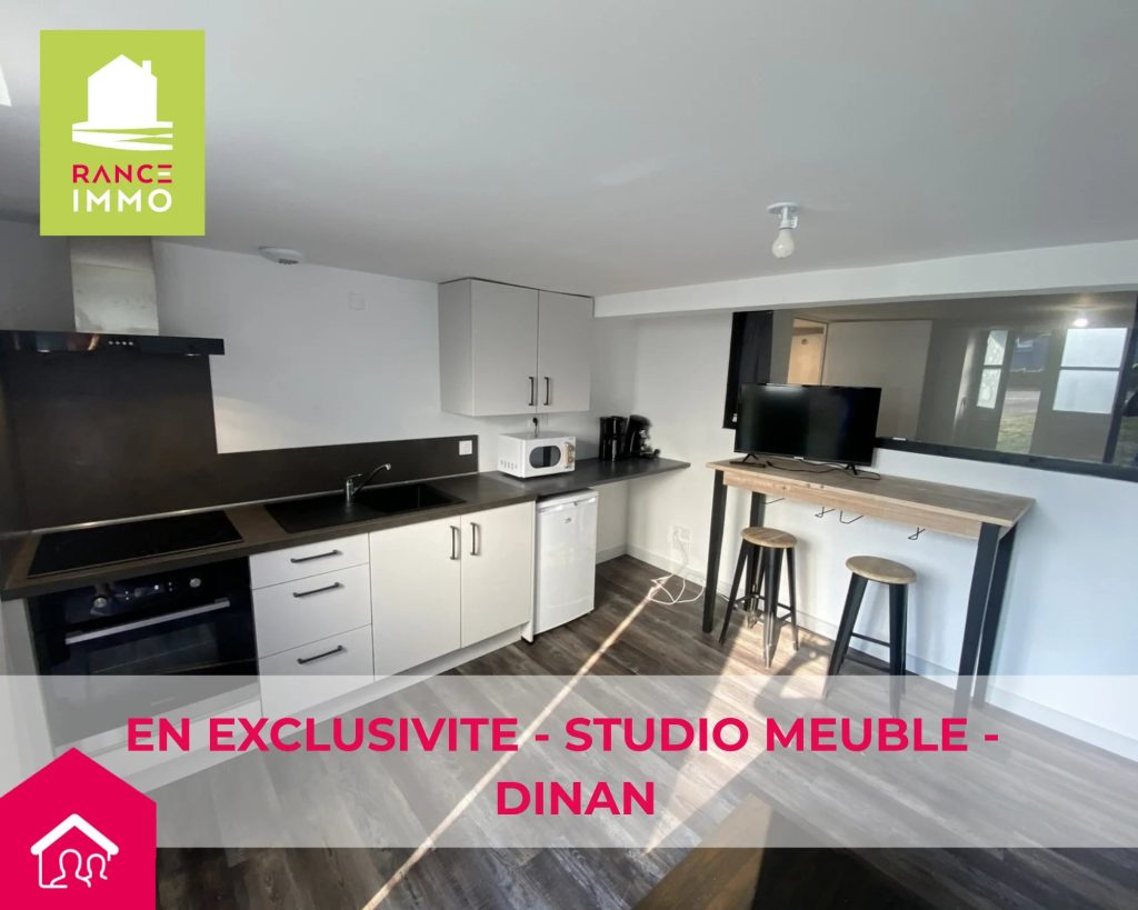EN EXCLUSIVITE – STUDIO MEUBLE 26.80 m2- CENTRE HISTORIQUE DE DINAN